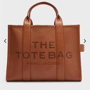 Marc Jacobs Women's The Small Leather Tote Bag Brown